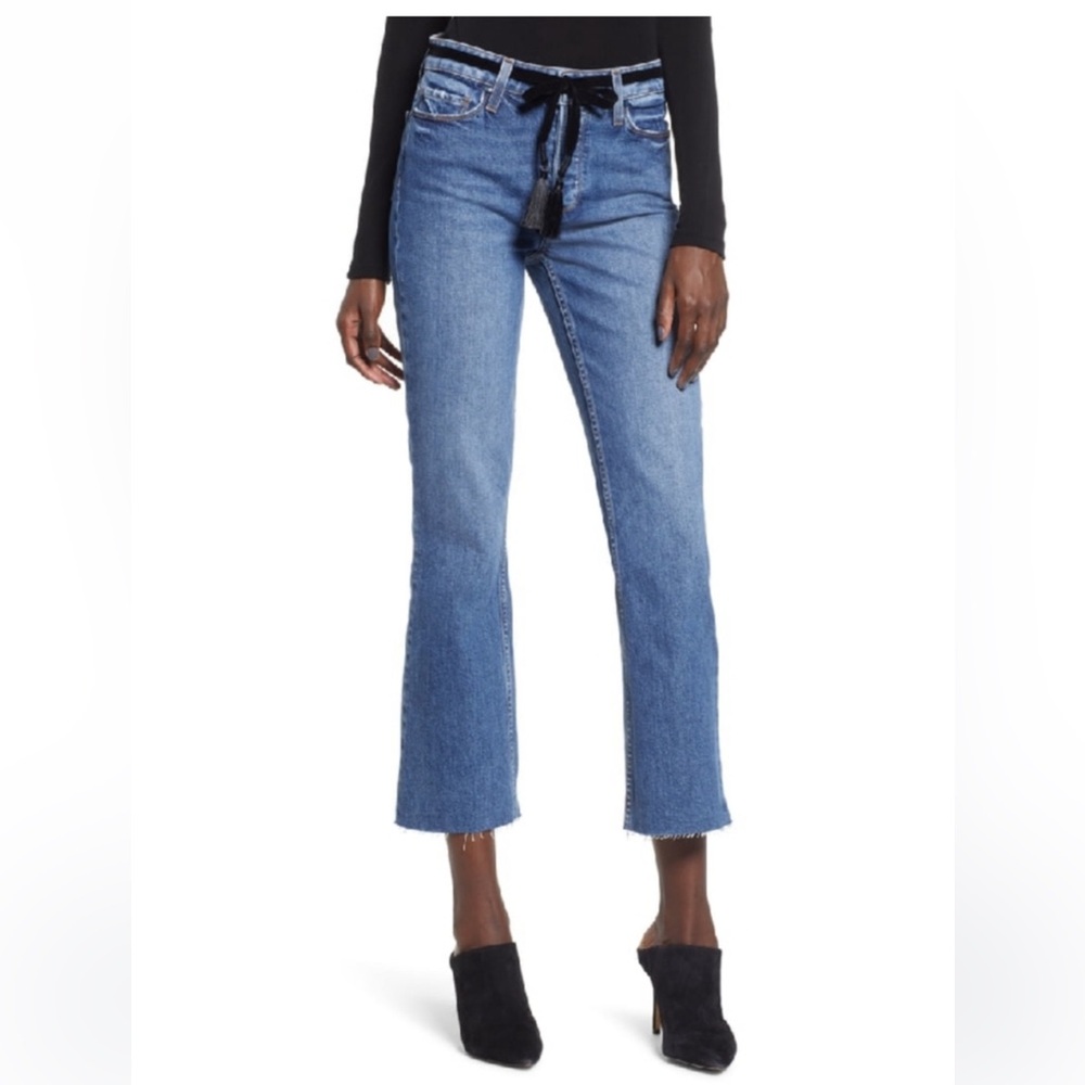 💙 Anthropologie PAIGE Colette Cropped Flair Jeans